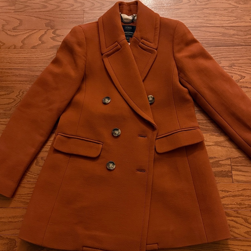 J. Crew Double Cloth double breasted pea coat - Picture 6 of 9